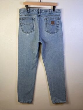 Carhartt Men's Traditional Fit Tapered Leg Jeans B18STW Size 36x34 Light Wash